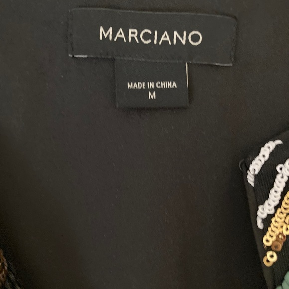 GUESS MARCIANO JEN TUNIC DRESS MEDIUM GREEN MULTI - Picture 12 of 15